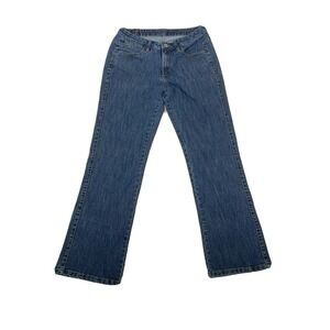 Wrangler Aura Jeans Womens Size 29x29 Boot Blue Denim Back Flap Pockets Pants